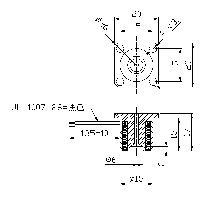 機(jī)械人電磁吸盤(pán)尺寸圖