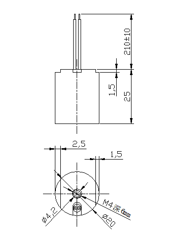 電器開關電磁鐵尺寸圖